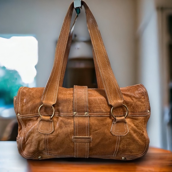 MIU MIU by Prada shoulder satchel vintage leather classic prada brass   #H90 - Picture 2 of 5